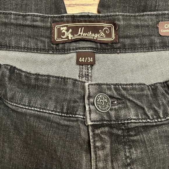 34 Heritage Charisma Comfort Rise Classic Men’s Grey Wash Jeans Sz 44 34 - Picture 6 of 6